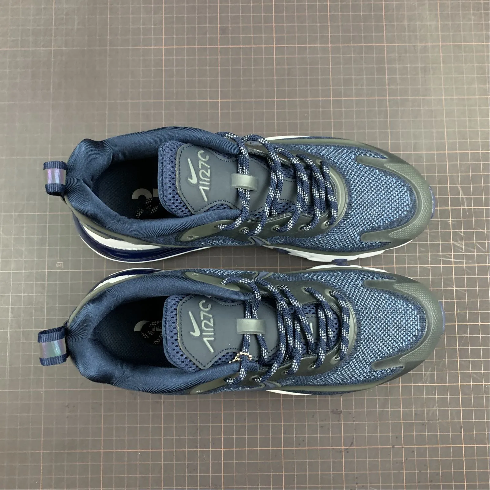 Air Max 270V2 Black Tech Dark Blue AO4971-108 heel - hugging