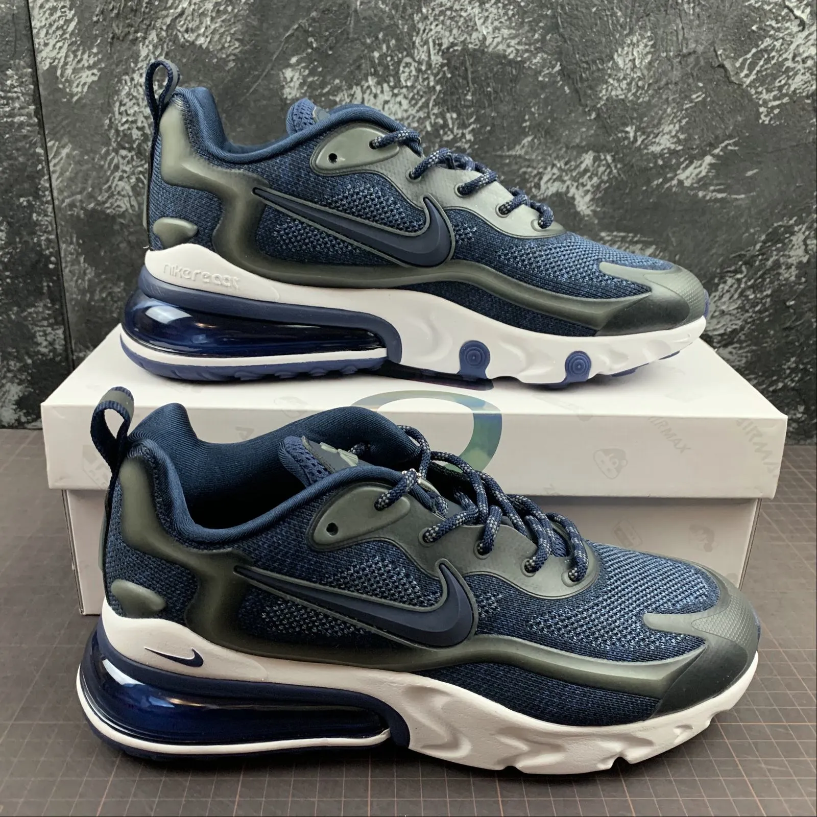 Air Max 270V2 Black Tech Dark Blue AO4971-108 fitness enthusiast shoes reinforced - toe - area shoes