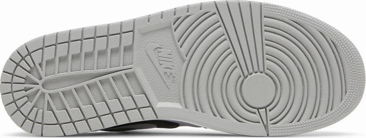 Nike Jordan 1 Low Shadow Toe Flat Knit Texture Secure Sole