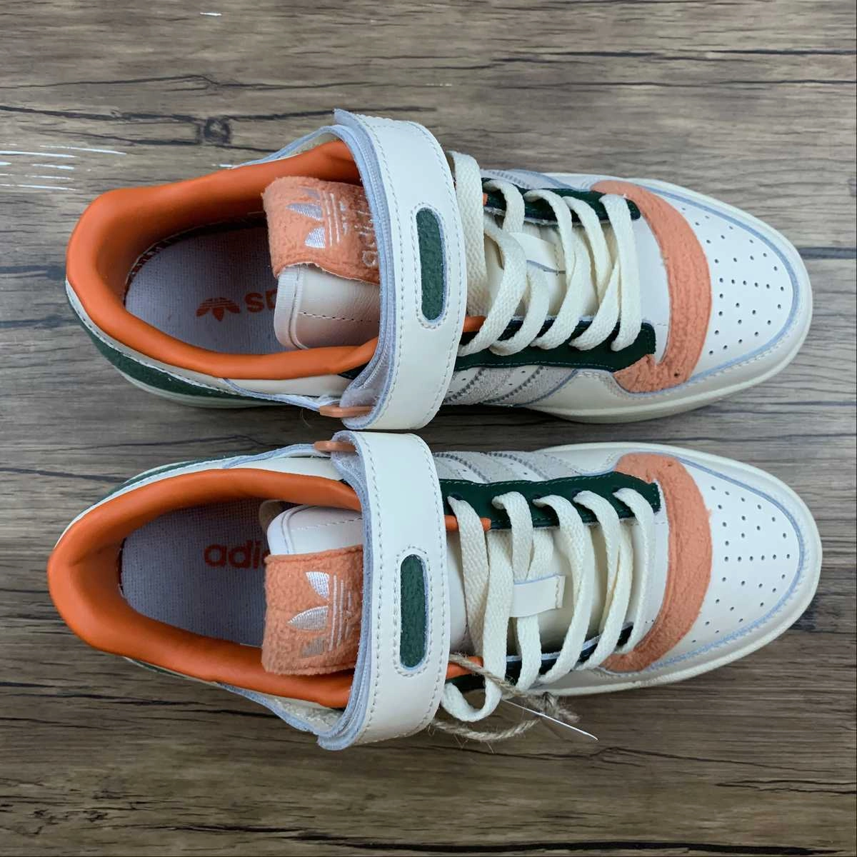 Adidas Forum 84 Low White Green Orange GY4125 Recycled Material