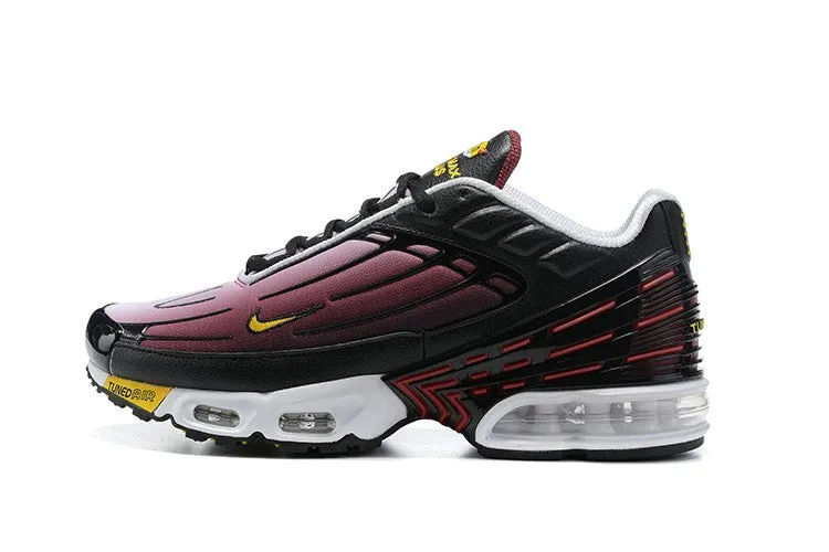 running in summer shoes roomy fit shoes Air Max Plus 3 Black Dark Red Grey DH3984-903