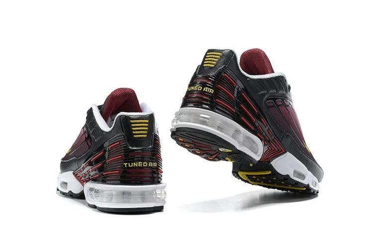 running in a 10K shoes Air Max Plus 3 Black Dark Red Grey DH3984-903
