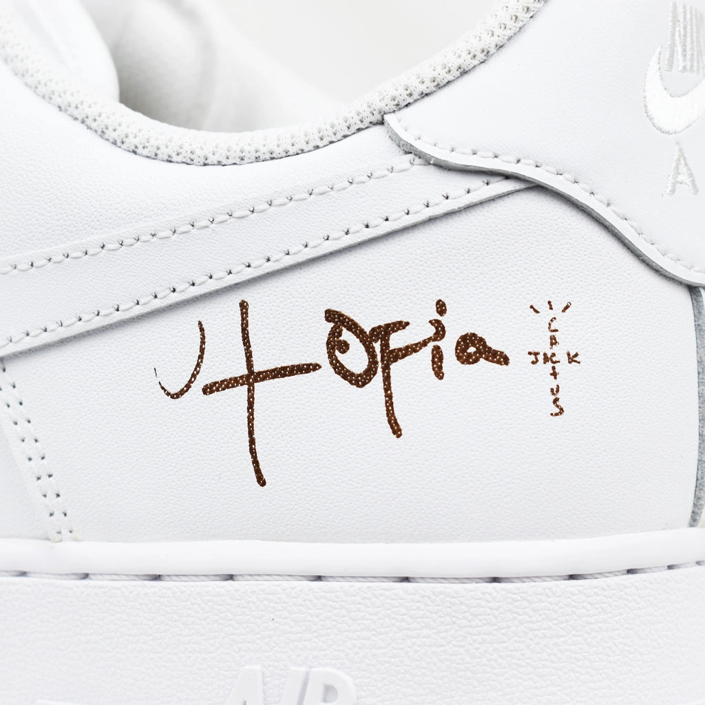 Nike Air Force 1 Low x Travis Scott Cactus Jack Utopia - White mid - top shoe variety foot - protection running shoes