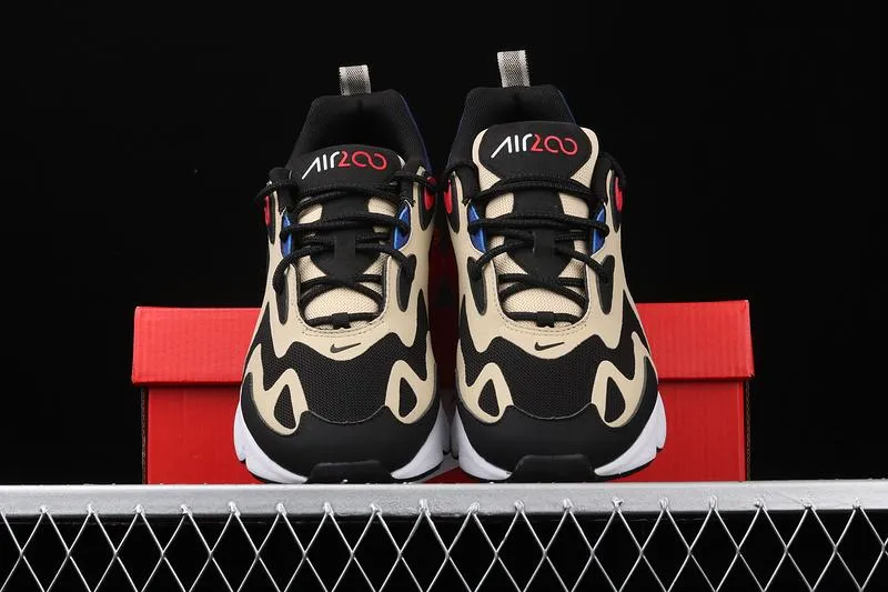 Air Max 200 Team Gold University Red Black AQ2568-700 joint flexibility running shoe improvement