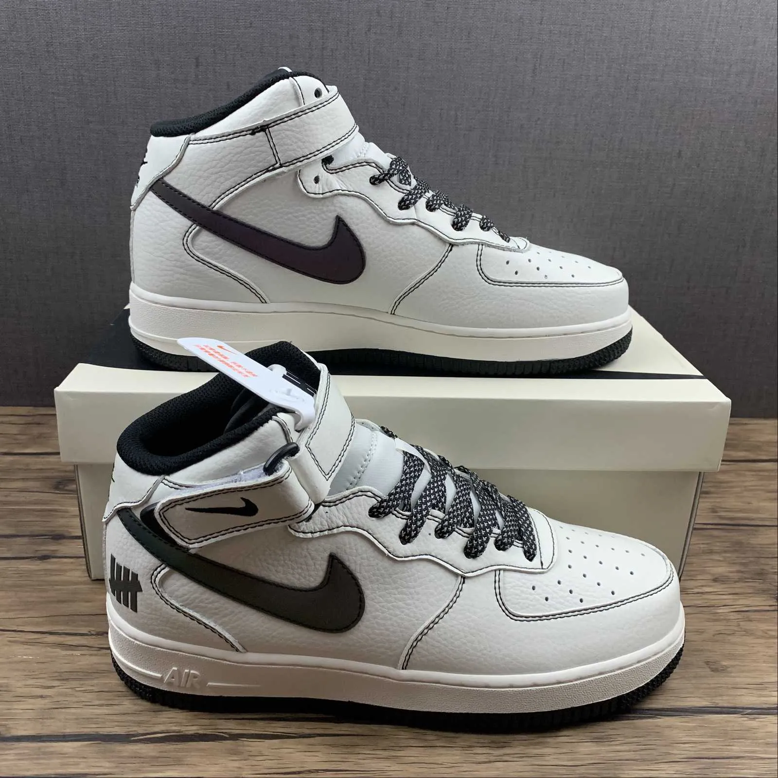 Air Force 1 07 Mid SU19 White Black CJ6690-100 Durable Feel