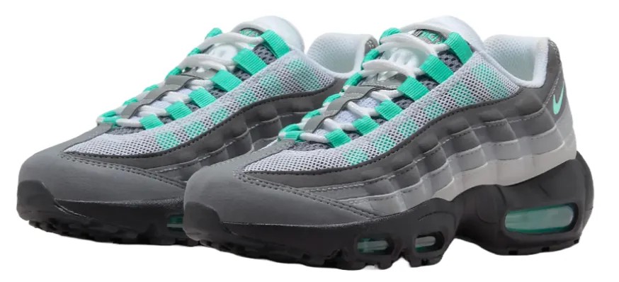 NIKE AIR MAX 95 TURQUOISE (JUNIORS) Elite antimicrobial upper shoes