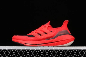 Bounce Back Midsole Boost Power Adidas UltraBoost 21 Red Black FY0387