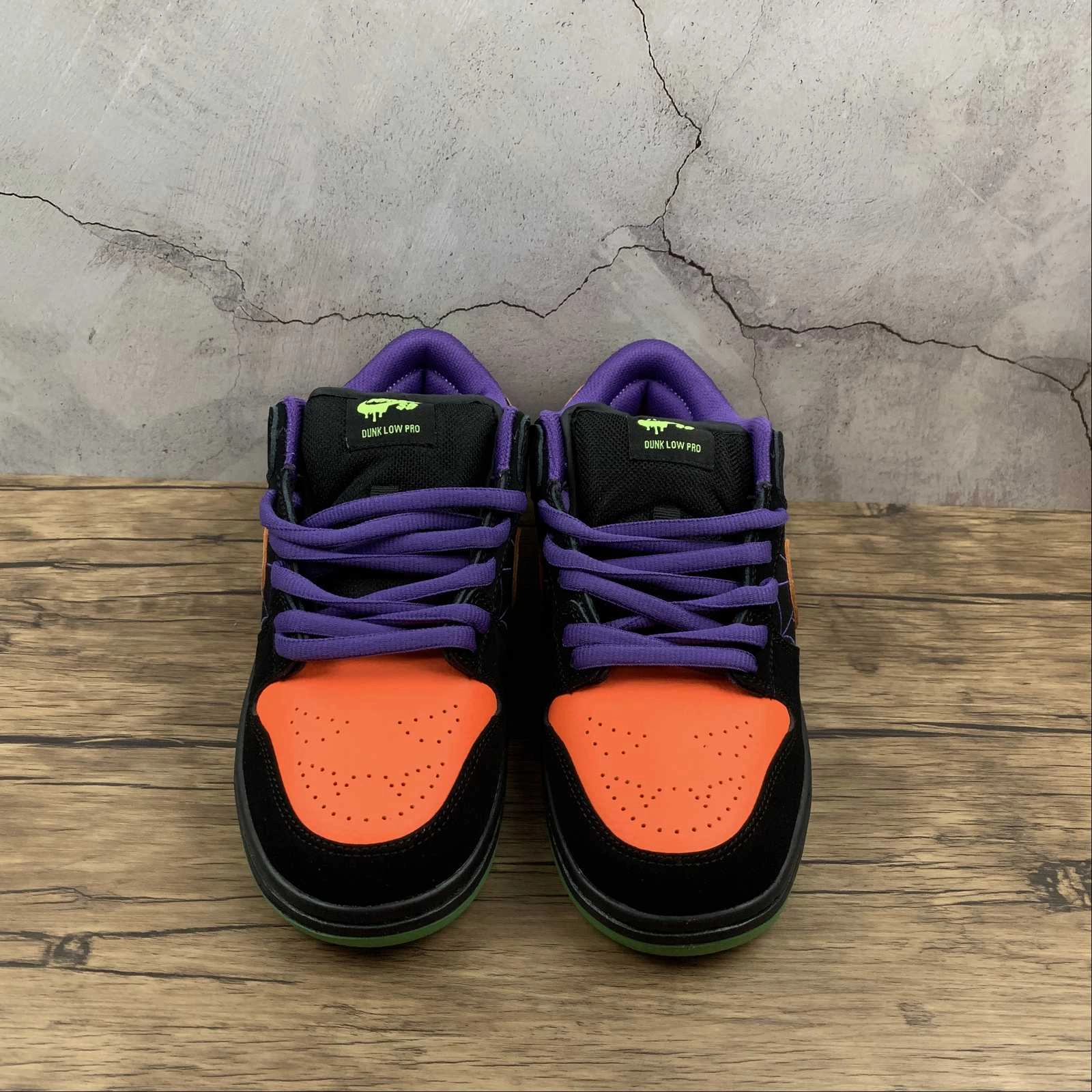 Orthopedic Fit Padded SB Dunk Low Pro Night Of Mischief Court Purple Volt Black Total Orange BQ6817-006