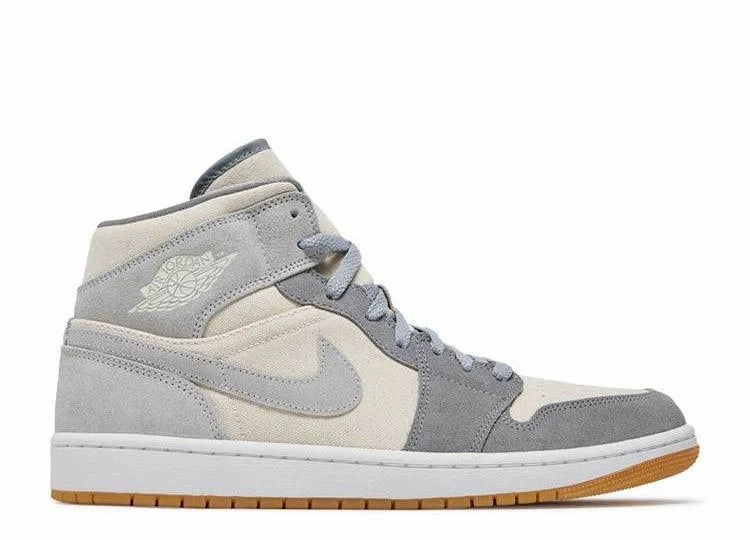 Air Jordan 1 Mid Coconut Milk Flat Design