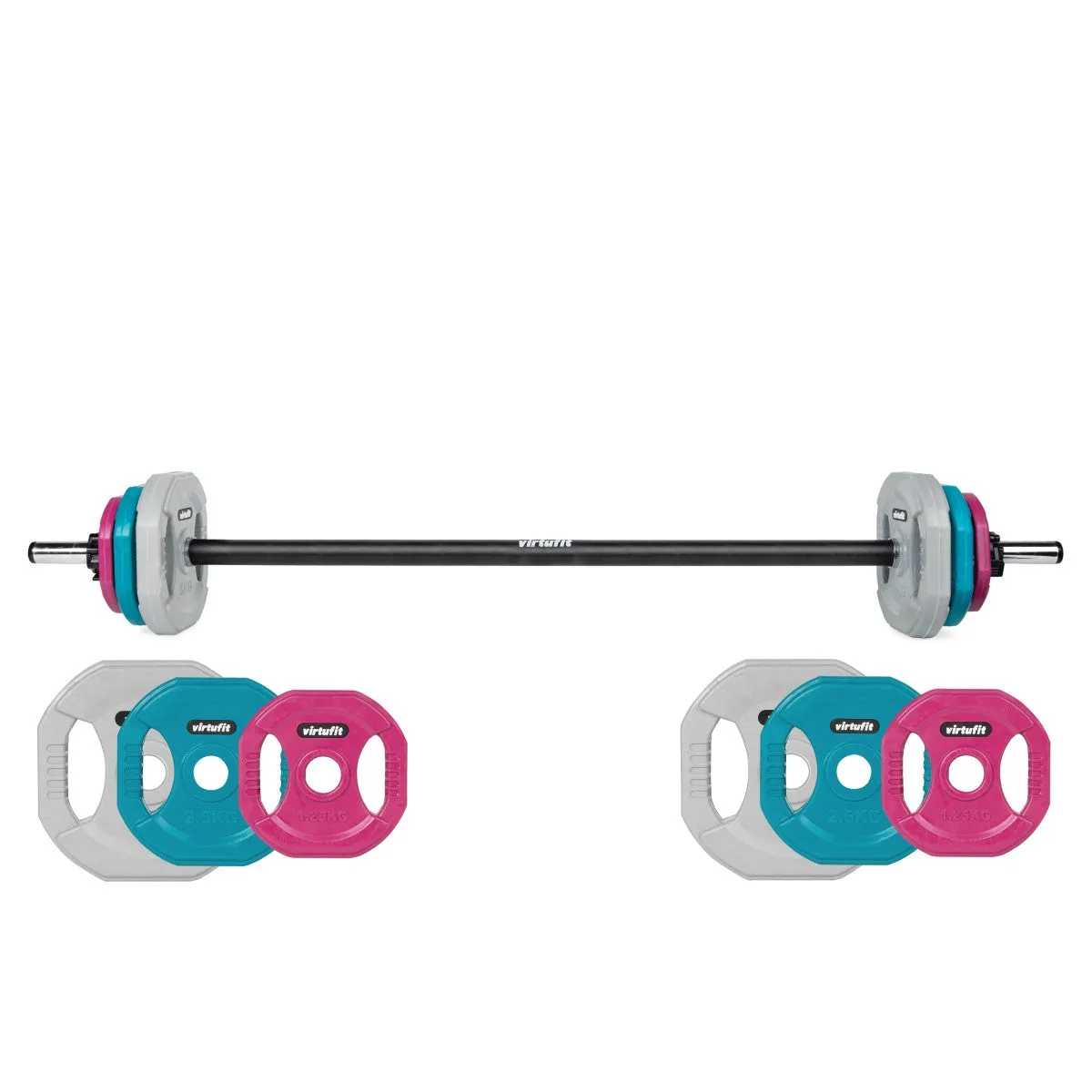 VirtuFit Aerobic Pump Set Rubber - 20 kg