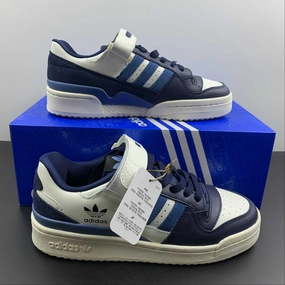 Adidas Forum 84 Low White Navy Marine GX2162 Fast Steps Shock   Dispersion