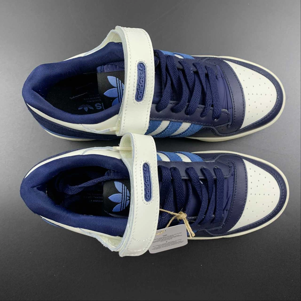 Foot Arch Anti Collision Toe Adidas Forum 84 Low White Navy Marine GX2162