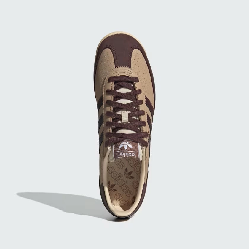 logo - embroidered shoes running in a cycling studio shoes Adidas SL 72 RS Warm Sandstone Shadow Brown Preloved Brown JH5095