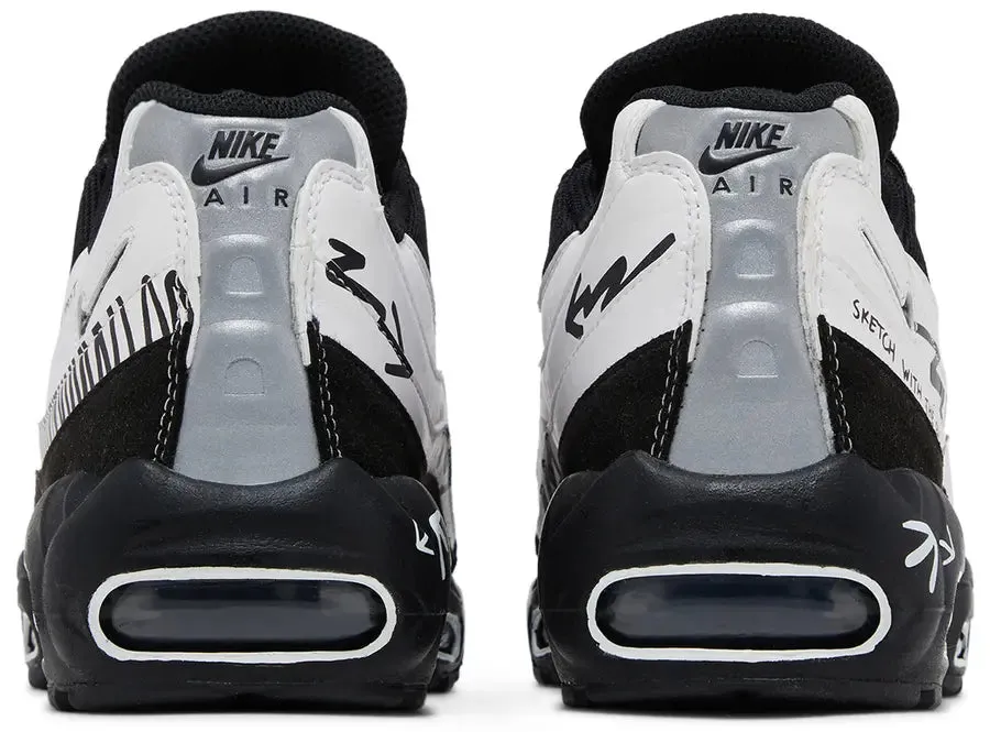 Nike Air Max 95 Sketch With The Past Comfortable Fit Socks Elastic Midsole