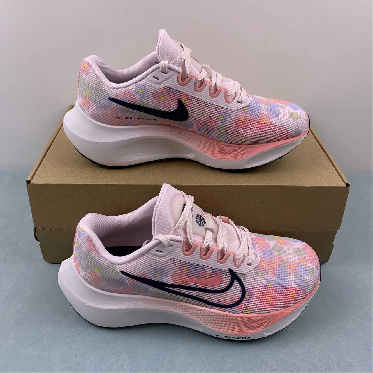 Zoom Fly 5 Pearl Pink Midnight Navy DV7894-600 Muscle Friendly Active Lifestyle