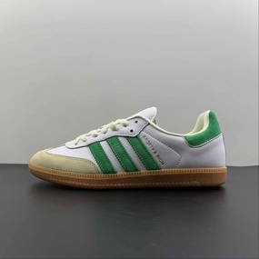 Adidas SAMBA OG Sporty and Rich White Green HQ6075 Sporty Style Flexible Support