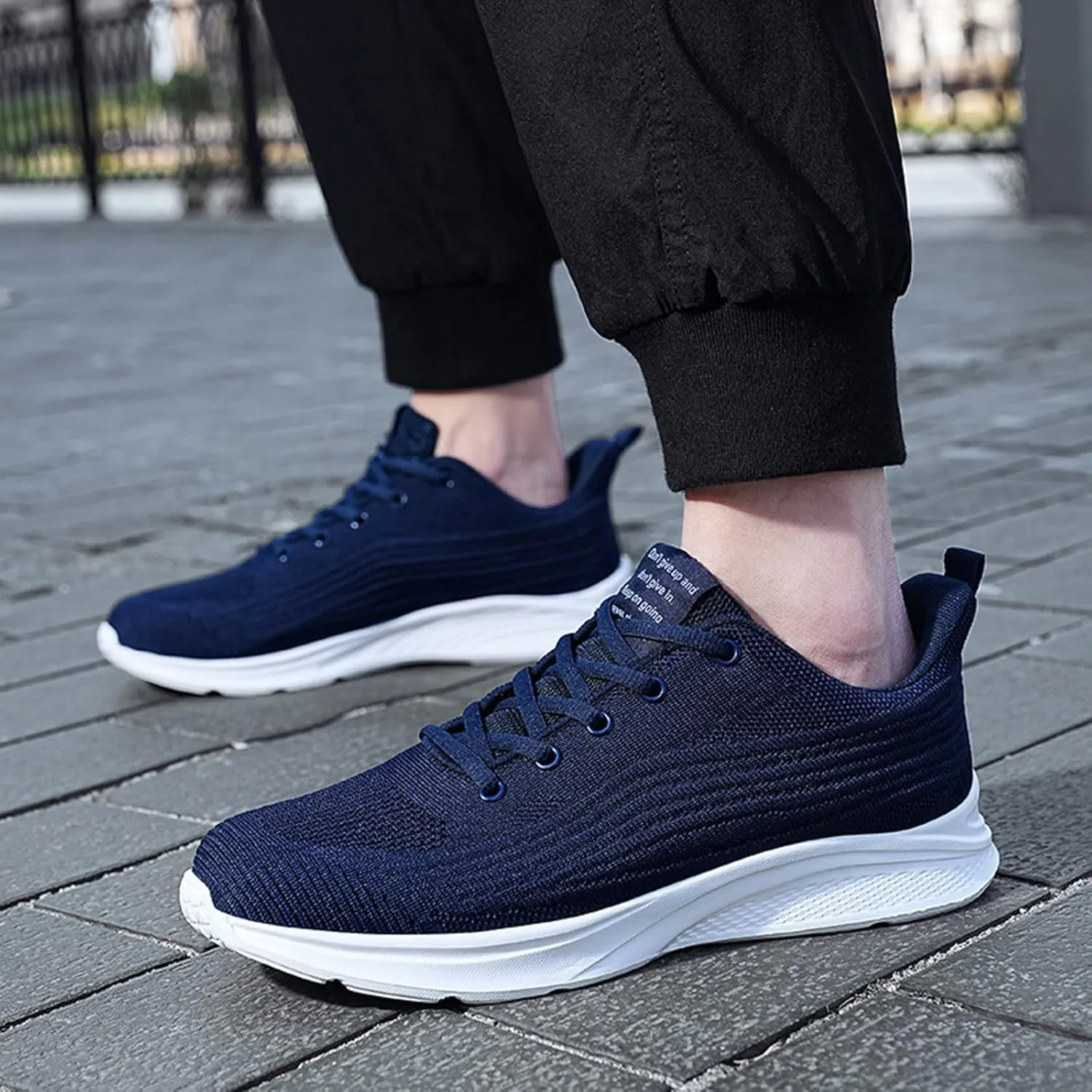 Walking Shoes Men Casual Sneakers Mens Casual Shoes Slip On Walking Shoes Athletic Shoes Lightweight Slip On Running Shoes