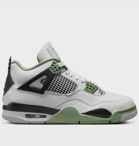 hook and loop closure Snug Heel Lock Fit Nike Air Jordan 4 Retro Seafoam (W)