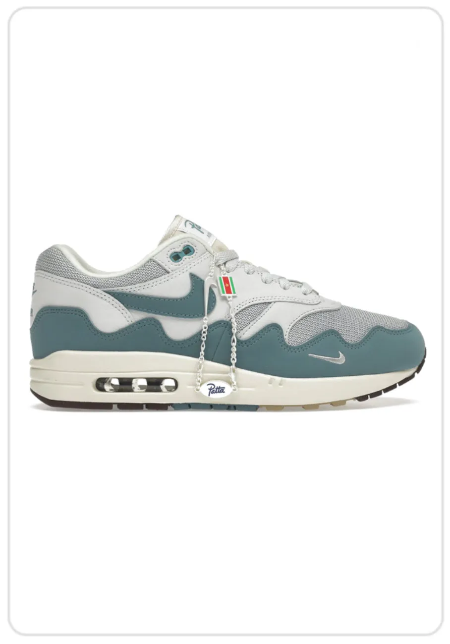 reinforced - heel - area shoes Nike Air Max 1 x Patta Noise Aqua