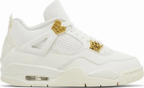 Nike Jordan 4 Metallic Gold W Flexible Insole Air Cushioned Sole