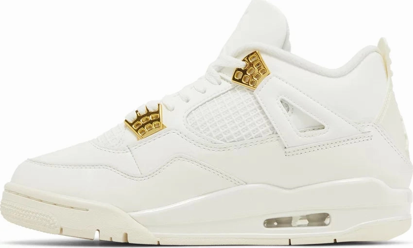 Nike Jordan 4 Metallic Gold W Foam Support Cool Mesh