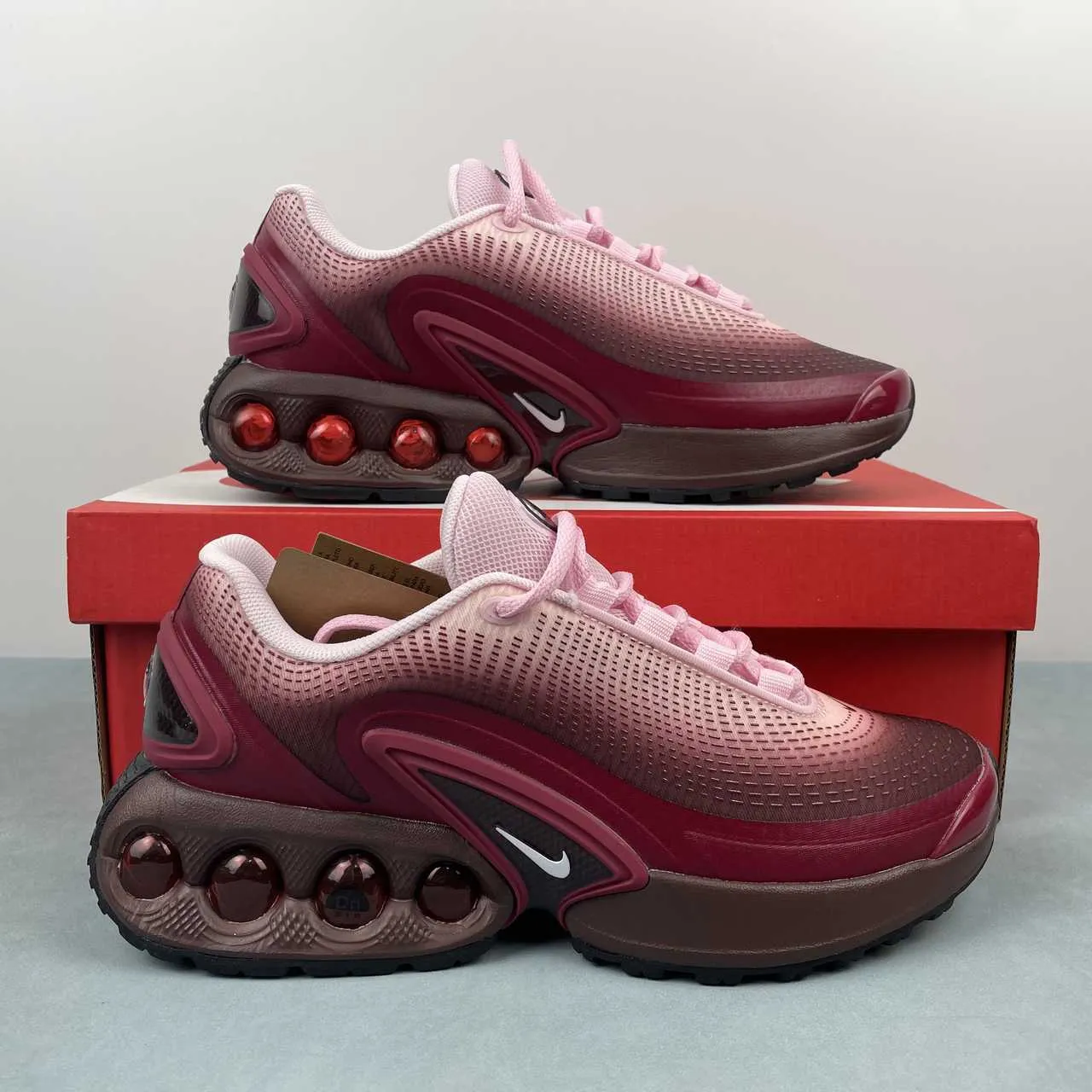 Air Max Dn Bordeaux Crush HQ4050-600 all - weather - use shoes Comfort Fitment