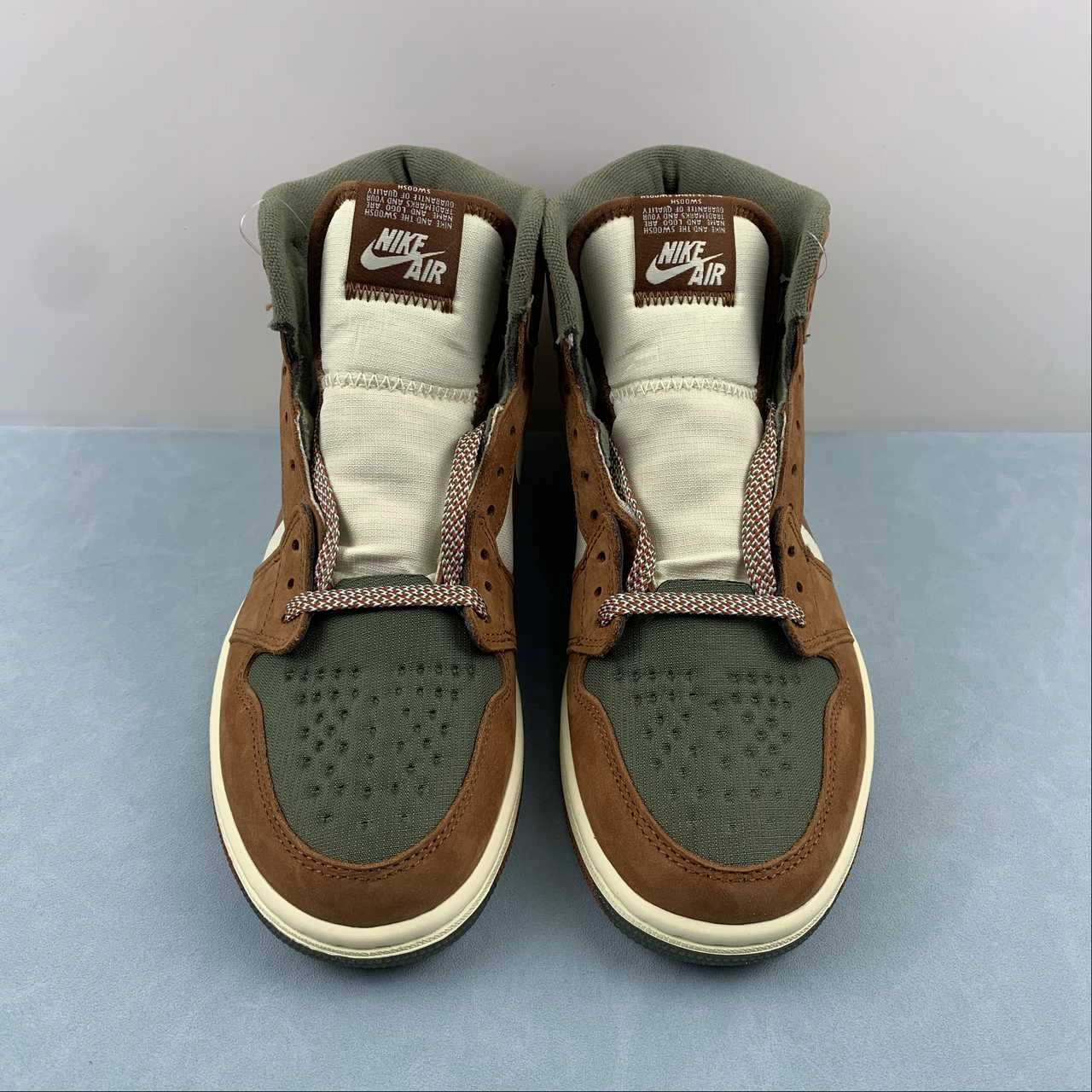 Orthopedic Fit Air Jordan 1 High Element Gore-Tex Olive Brown DB2889-102