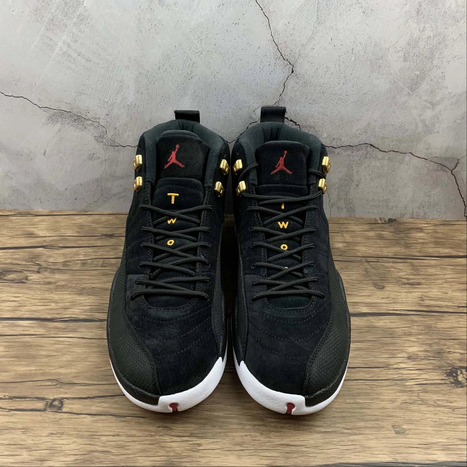 Efficient Footwork Air Jordan 12 Retro Reverse Taxi Black White 130690-017