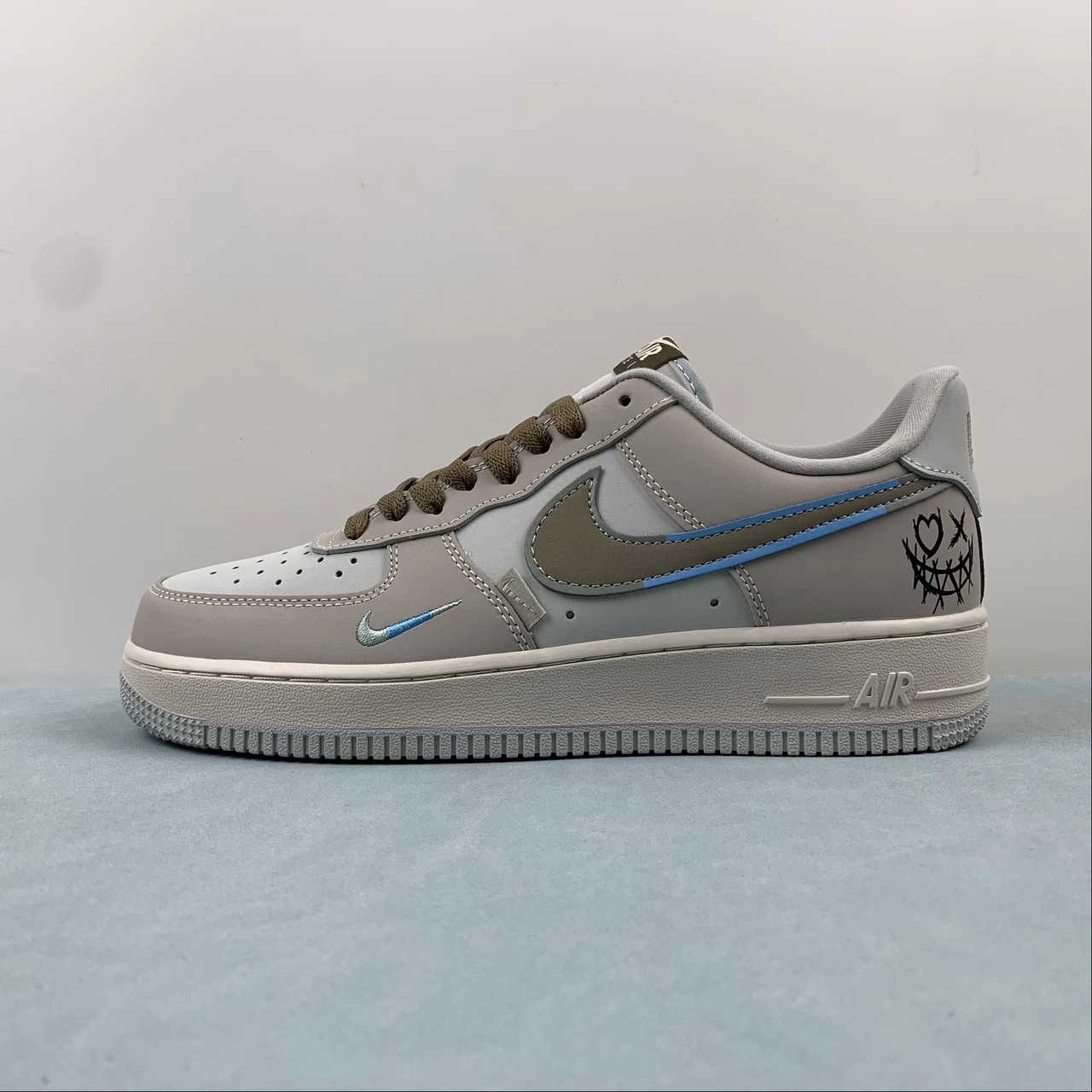 Forest Step Air Force 1 07 Low Joker Coffee Gray Blue XL2312-111