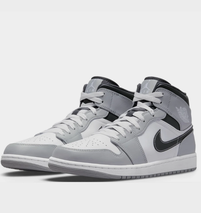 Thermoforming Technology Nike Air Jordan 1 Mid Light Smoke Grey Anthracite