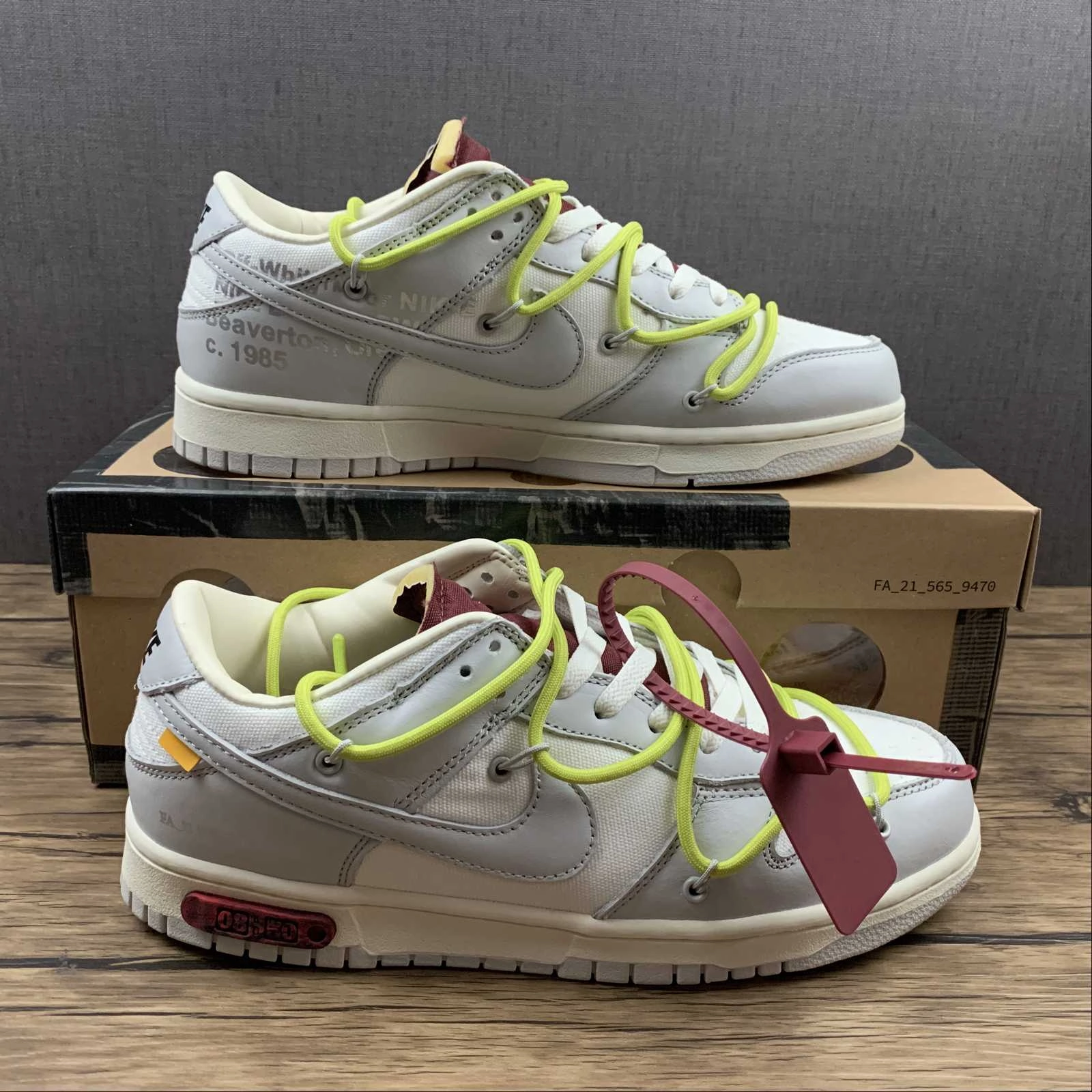 Sports-Friendly Dunk Low X Off-White 'Lote 08 de 50' DM1602-106