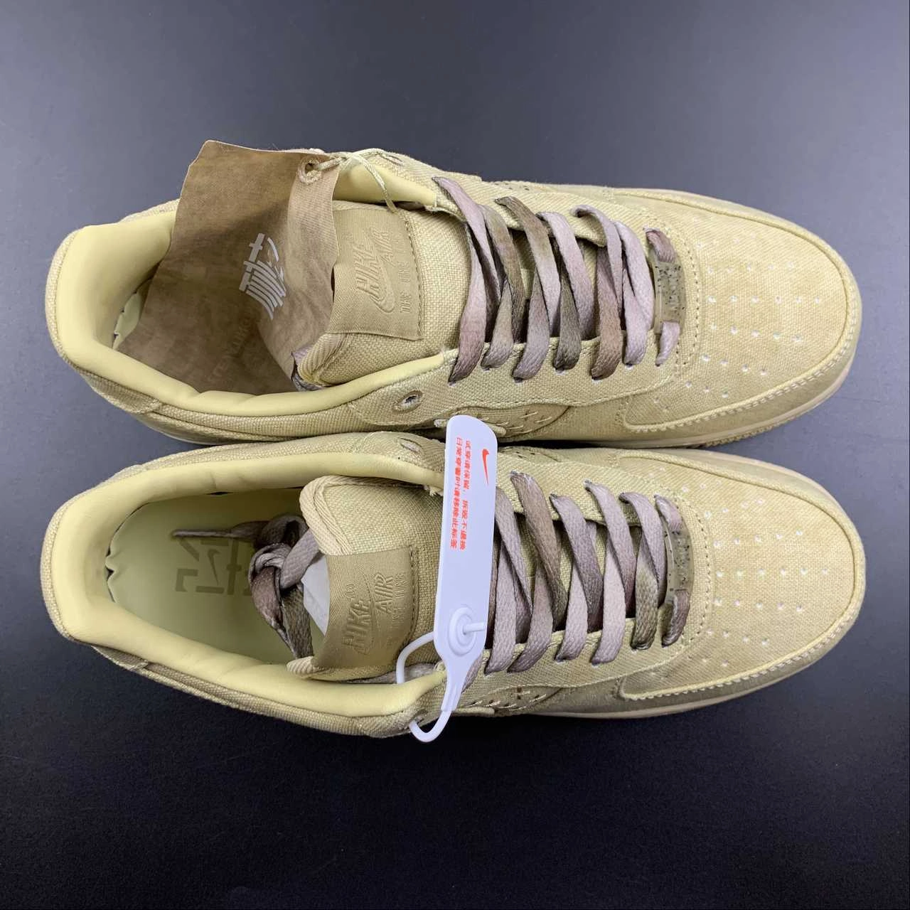 Minimal Detail Chill Mode Air Force 1 Low NAI-KE Tan Canvas Light Gum DV4247-211