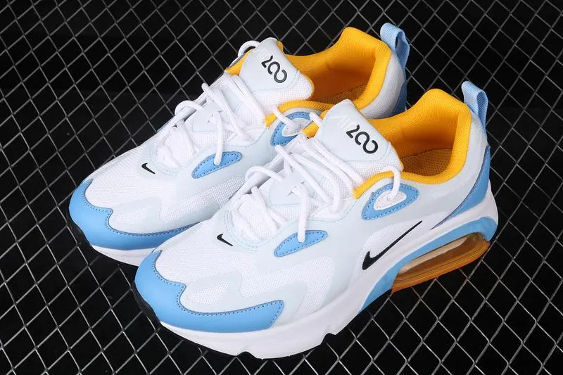 Air Max 200 White Black Wolf Blue AT6175-101 active shoes amateur athlete shoes