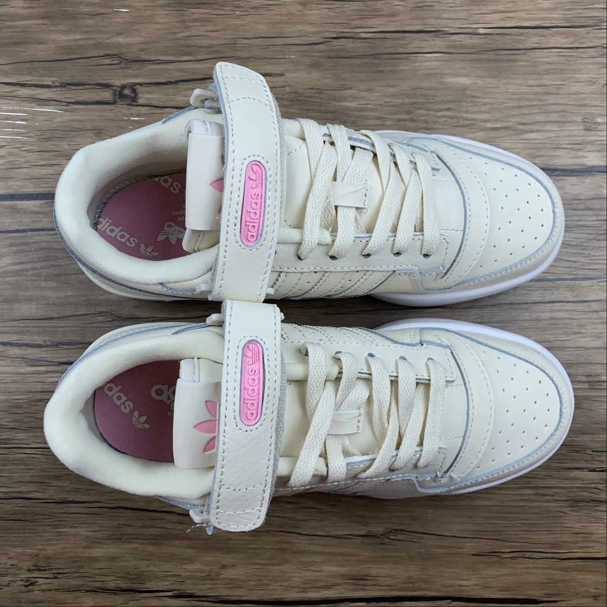 Compression Molded TPU Adidas Forum Low Wonder White Halo Blue Pink