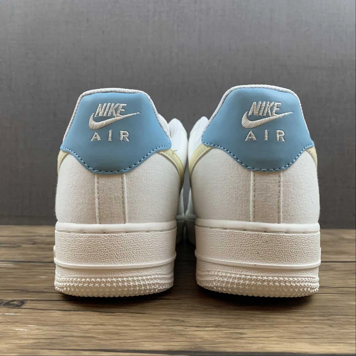 Balance Step Indoor outdoor use Air Force 1 07 Low Rice White Navy Blue Yellow DG2296-006