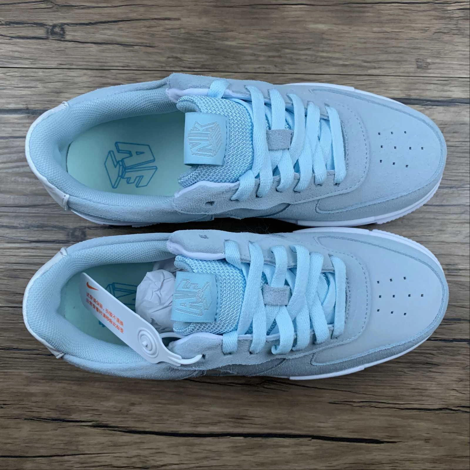 Air Force 1 PIXEL Glacier Blue Mint Green White Pure Platinum DH3855-400 Free Motion