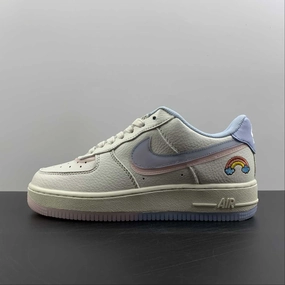 Air Force 1 07 LV8 Blue Pink CW1574-805 Foot Friendly Textured Pattern