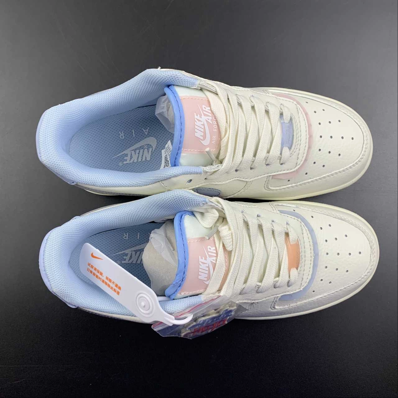 Air Force 1 07 LV8 Blue Pink CW1574-805 Lead Step Footwear Flex