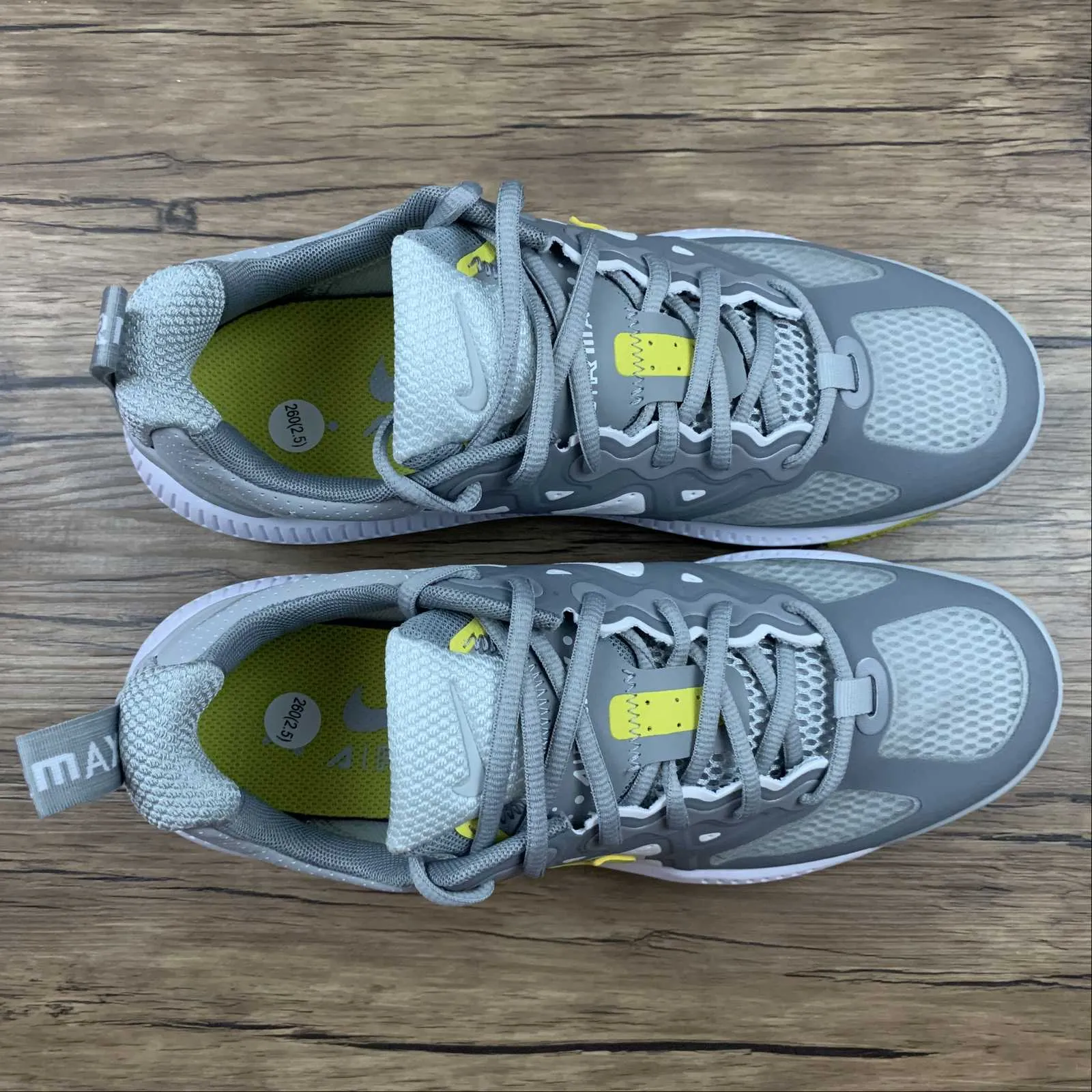 beach running shoes Air Max Genome Grey Fog High Voltage