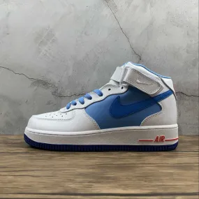 Air Force 1 07 Mid Summit White Blue Red CD0884-126 Active Day