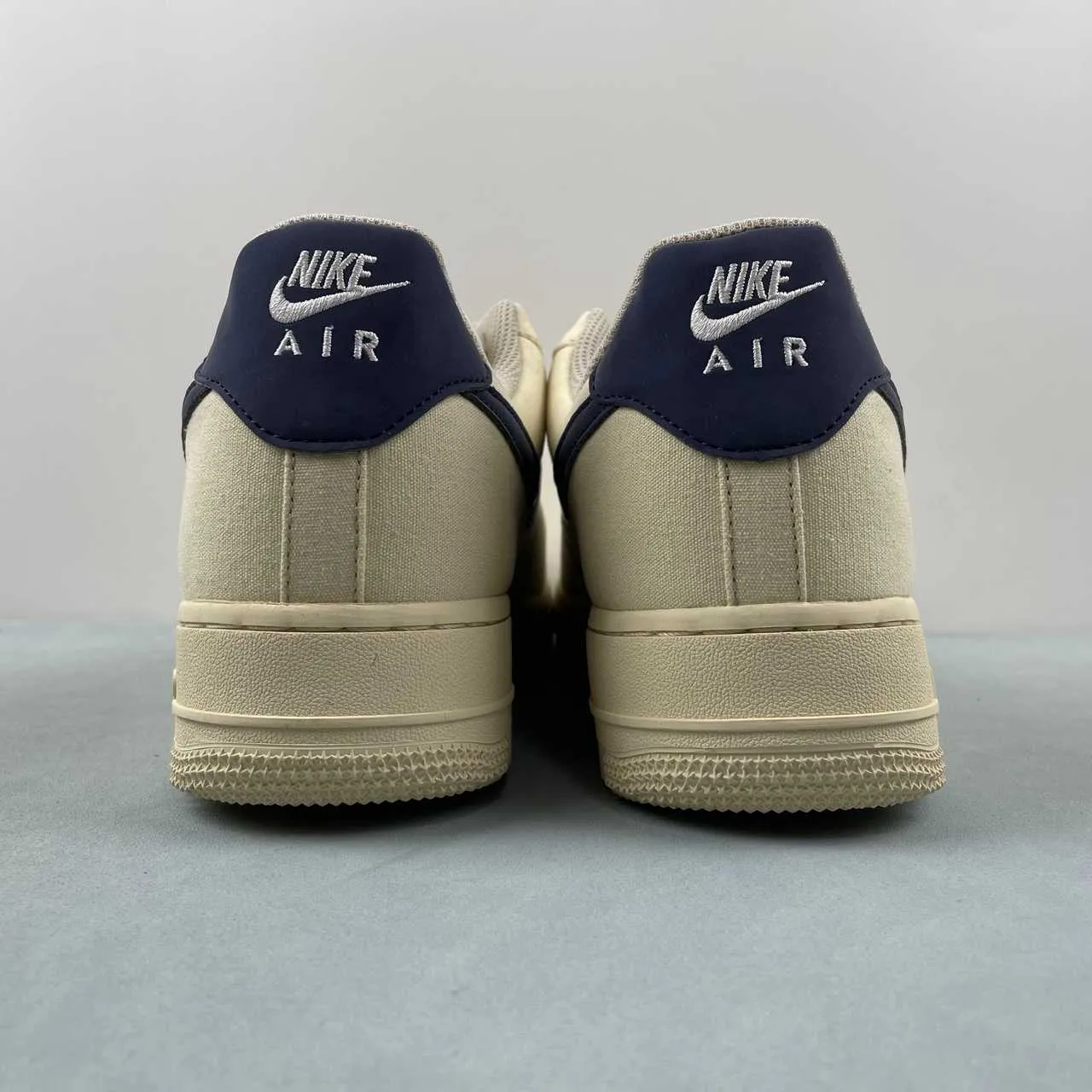 Air Force 1 07 Low Beige Deep Blue Reflection 315122-109 Street Casual
