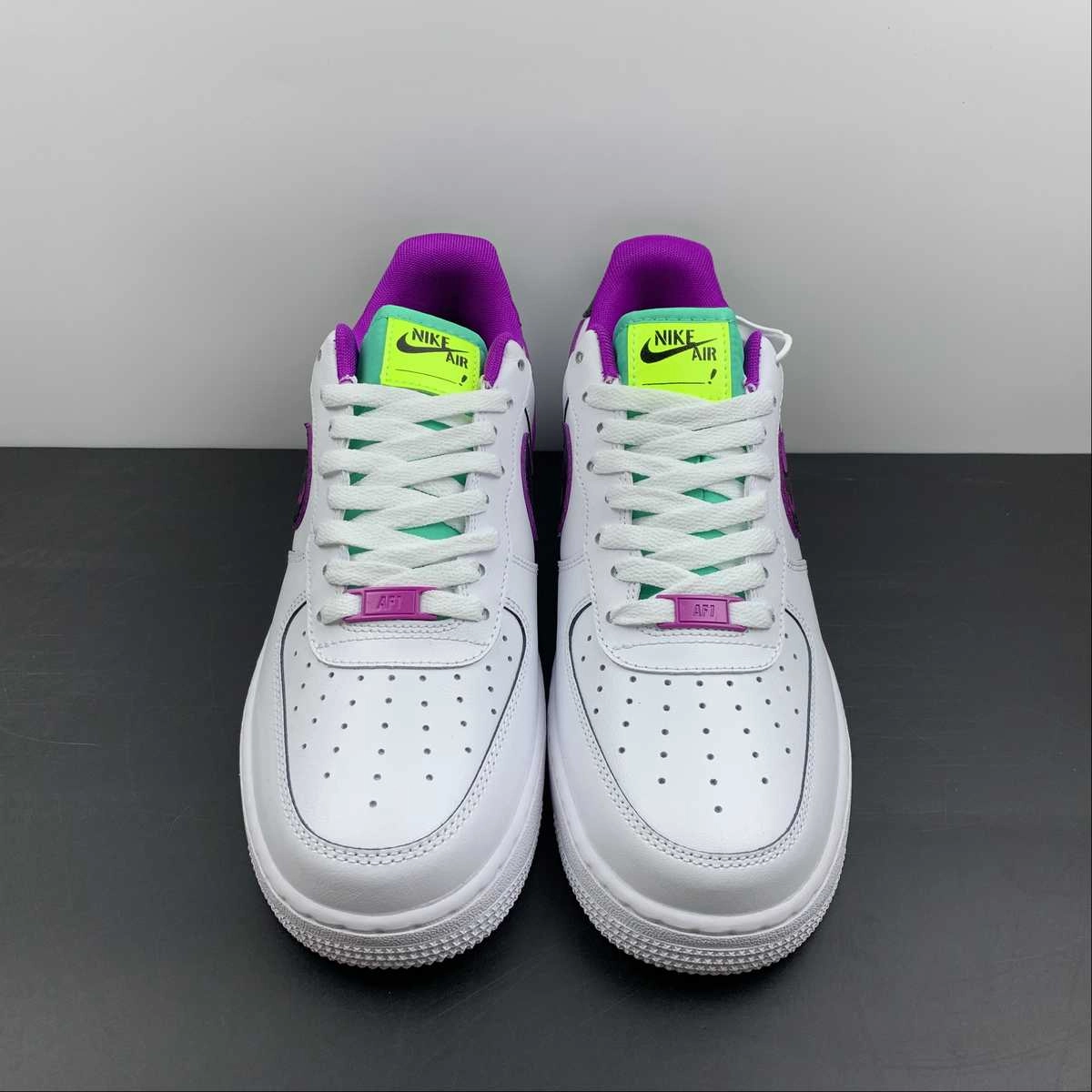 Jump Hike Air Force 1 07 LV8 2 White Green Purple DX3993-100