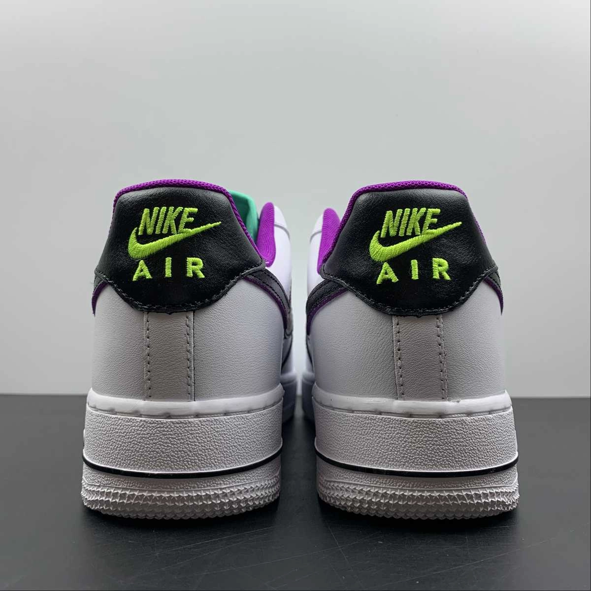 Air Force 1 07 LV8 2 White Green Purple DX3993-100 Modern Silhouette