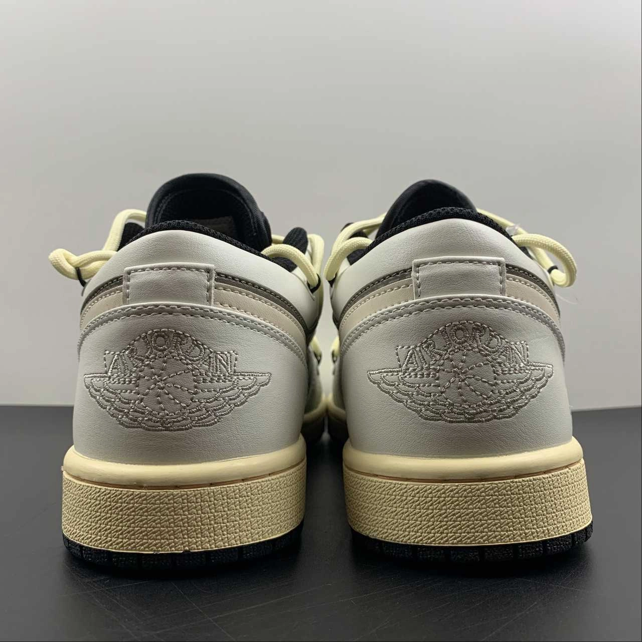 Antibacterial Air Jordan 1 Low ??Made With Love?? Grey Brown 553558-062