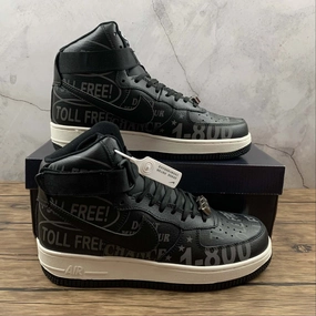 Heavy Walk Air Force 1 High 07 PRM Toll Free Black Sail Vast Grey CU1414 001