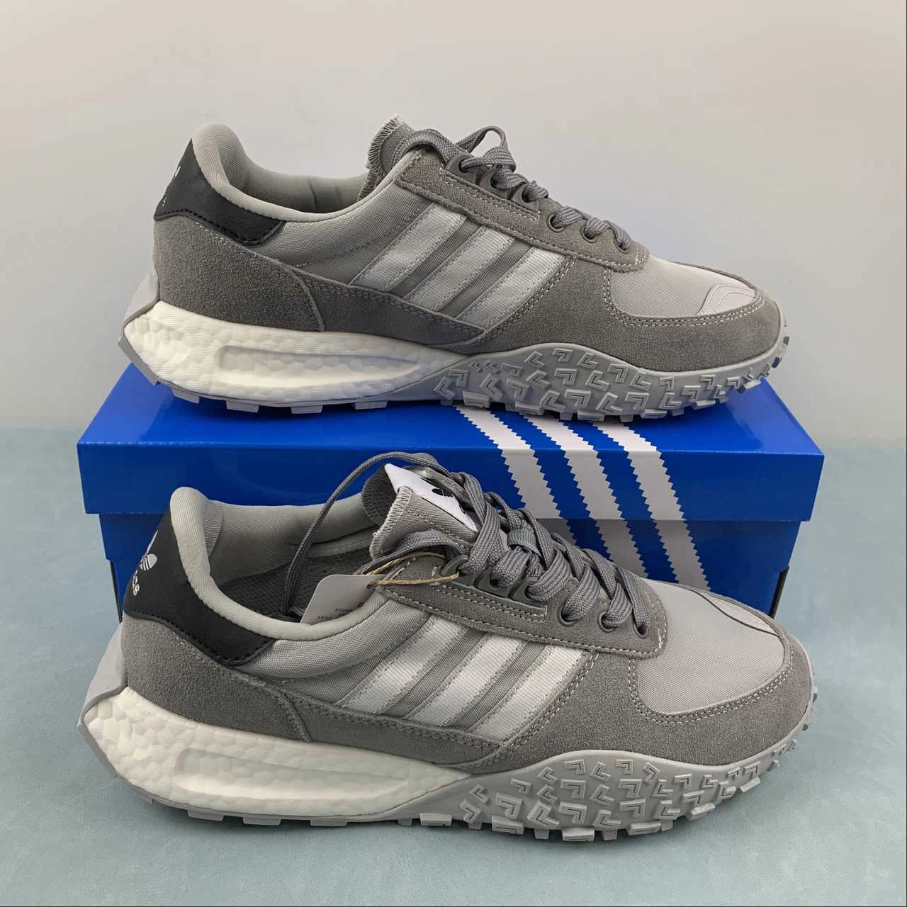 leather - upper - feature shoes Adidas Retropy E5 W.R.P. Dark Grey Cloud White HQ1861