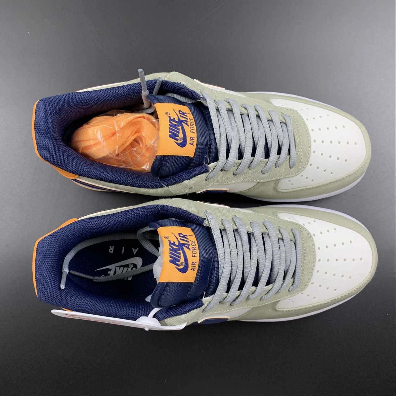 Family Pace Holiday Outfit Air Force 1 07 Low Orange Grey Navy Blue DG2296-021