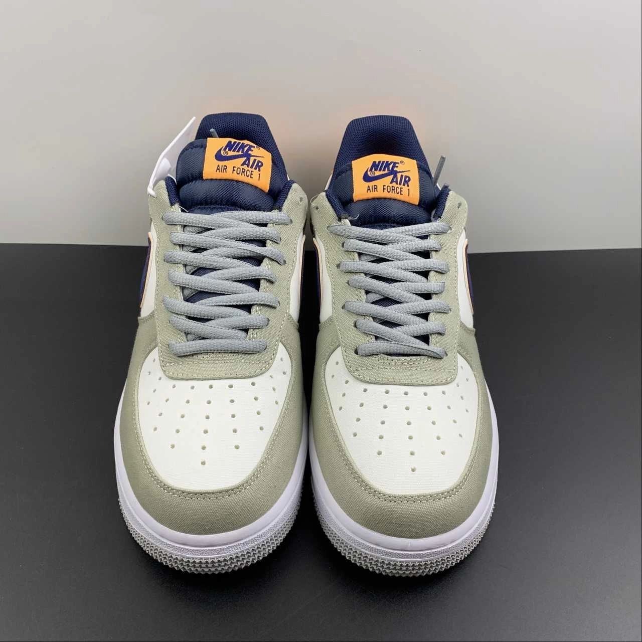 Air Force 1 07 Low Orange Grey Navy Blue DG2296-021 Simple Style