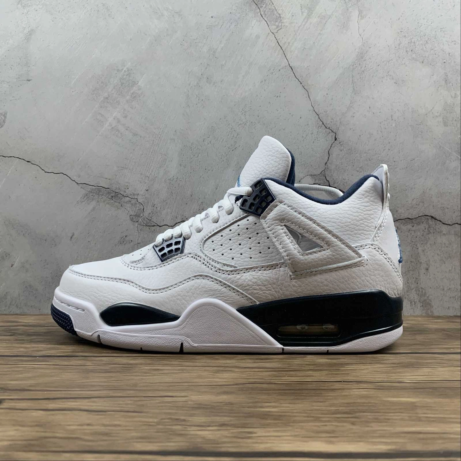 Comfortable Material Air Jordan 4 Retro Ls Legend Blue Midnight White Navy 314254-107