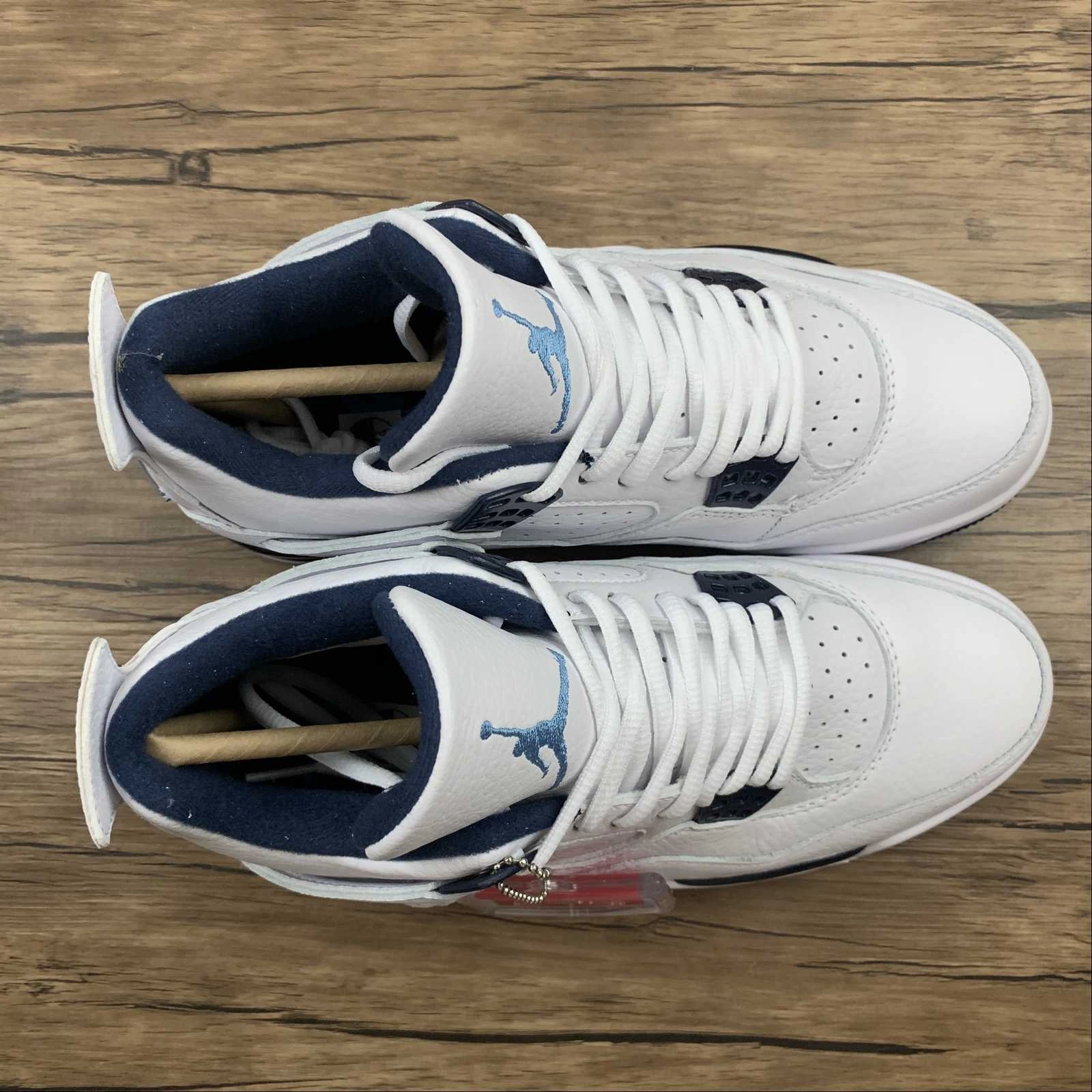 Air Jordan 4 Retro Ls Legend Blue Midnight White Navy 314254-107 Casual Outfit